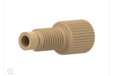Idex Super Flanschverschraubung, einteilig, natur PEEK, 1/8'' OD Schlauch, 1/4-28 