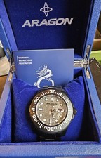 50mm Aragon Divemaster 2 Meteorite Swiss Auto ETA 2824 Black Ionic Plating