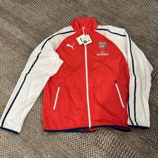 NWT ARSENAL FC 2014-2015 ANTHEM PUMA WINDBREAKER Size Large