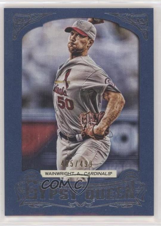 2014 Topps Gypsy Queen Blue Framed 405/499 Adam Wainwright #168 04br
