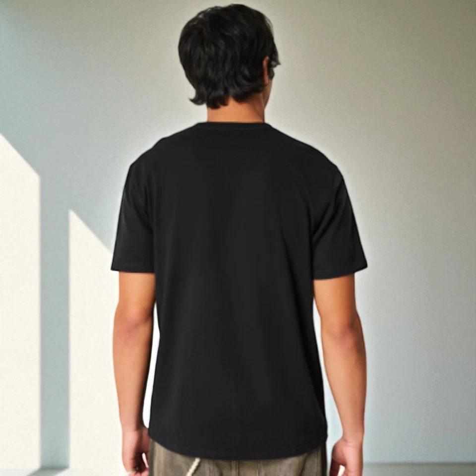 Camiseta Hollister Masculina Preta Refrigeração Atlética Desempenho Básico NOVA - Imagem 3 de 3