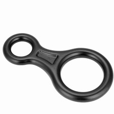 Black 35KN 8 Word Rope Descender Rappel Rock Climbing Rescue Ge NY