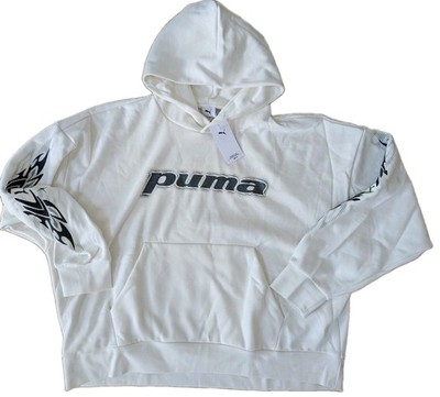 Puma Tech-X Boxy Hoodie man white jacket size M L Brand New $75
