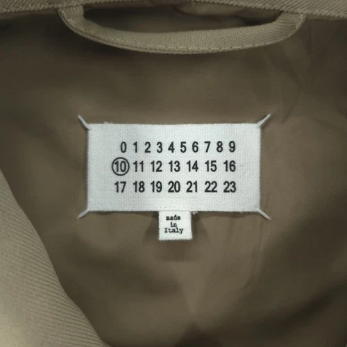Maison Margiela Jacket Mens Large Khaki Zip Contrast Stitch Utility Made Italy image 3