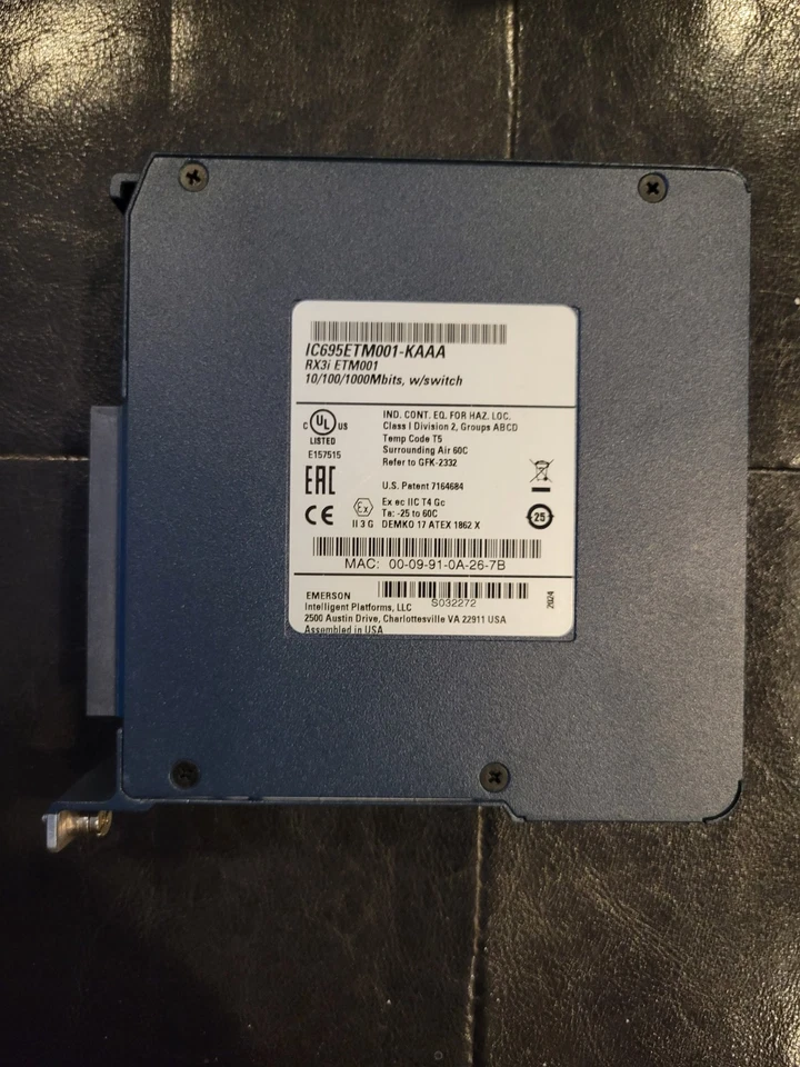Emerson/GE IC695ETM001-KAAA Ethernet Module W/Switch - Image 2 of 4
