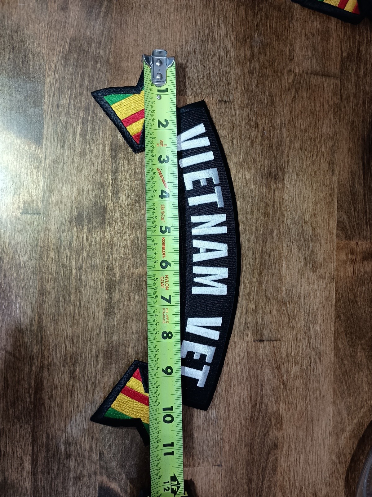 Vietnam War Veteran Large Top Rocker Patch 11" x 4.5 " Biker Vet Sew on ...