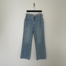 Free People We The Free Palmer Cuffed Baggy Wide Leg Jeans Womens Size 29