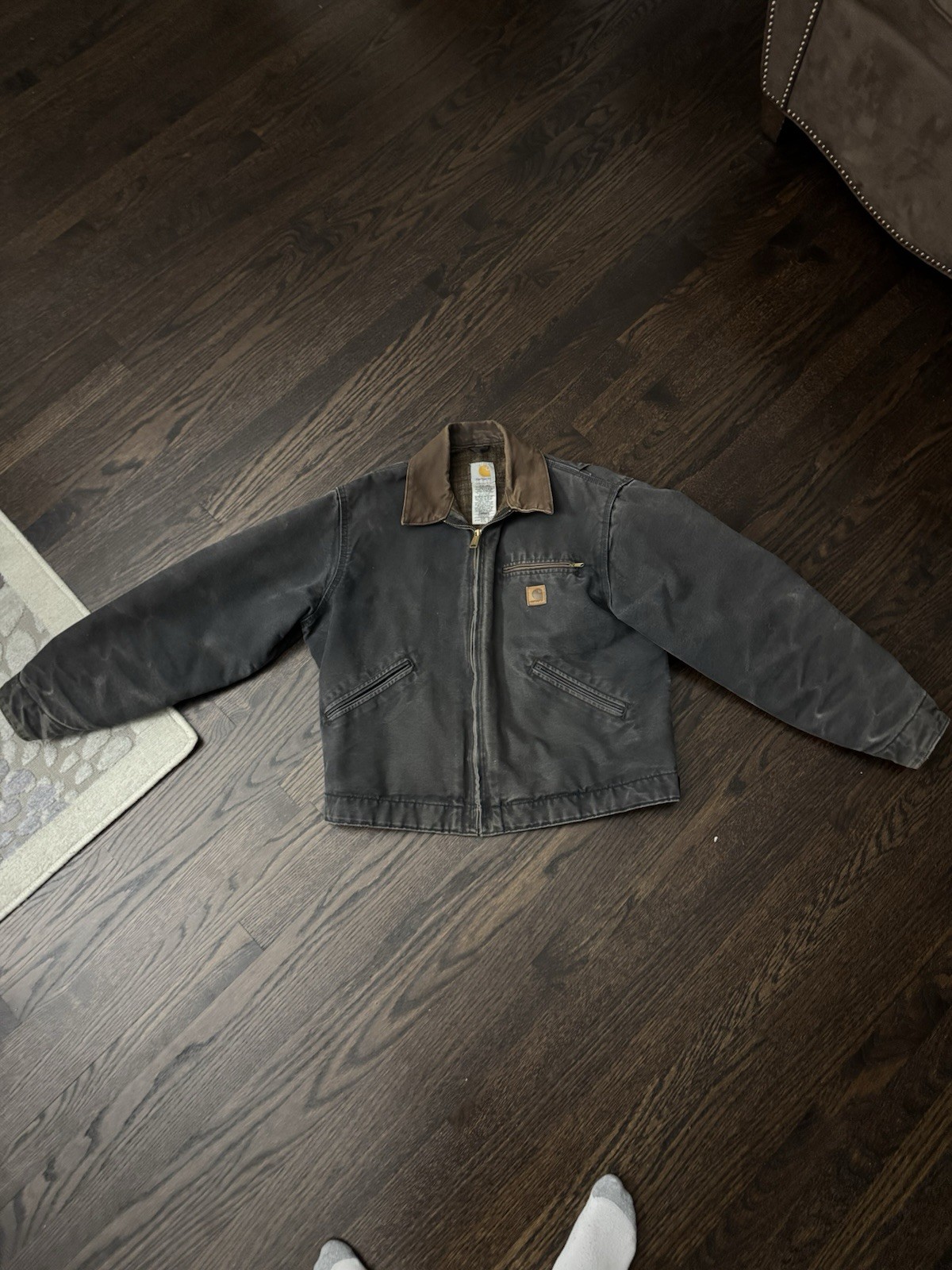Carhartt J97 BLK Large Regular Detroit Jacket ~ black coat