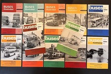 Complete year 1967 Buses illustrated 12 x magazine bundle job lot ex cond. coach