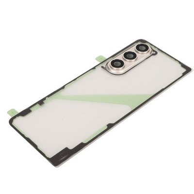 . (Silver)Back Glass Replacement For Z Fold 5 5G F946 Cell Phone