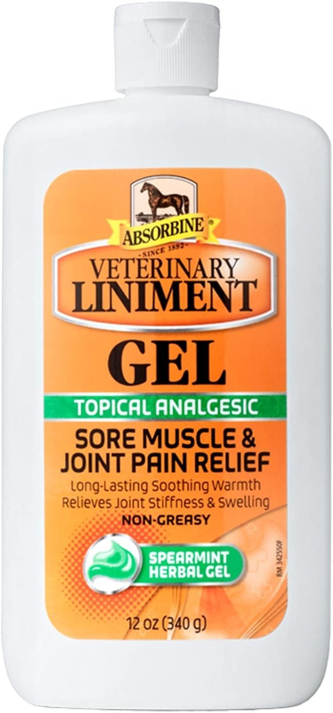 Absorbine Veterinary Liniment Topical Analgesic Sore Muscle  - 12 Ounce Gel New