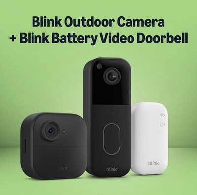 Blink Video Doorbell und Outdoor 4 Kamera inkl Sync Modul, Brandneu