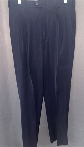 lord & taylor wool dress pants blue 35x30 - Picture 1 of 9