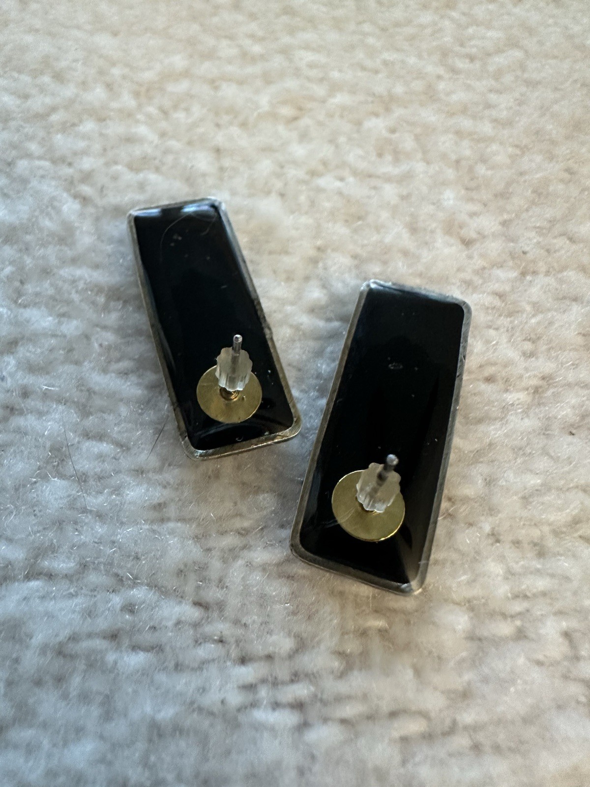 Pressed Flower Rectangular Resin Earrings - image 4