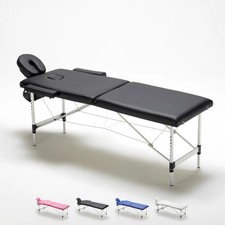 Table de massage pliante en aluminium portable 2 zones 210 cm Shiatsu