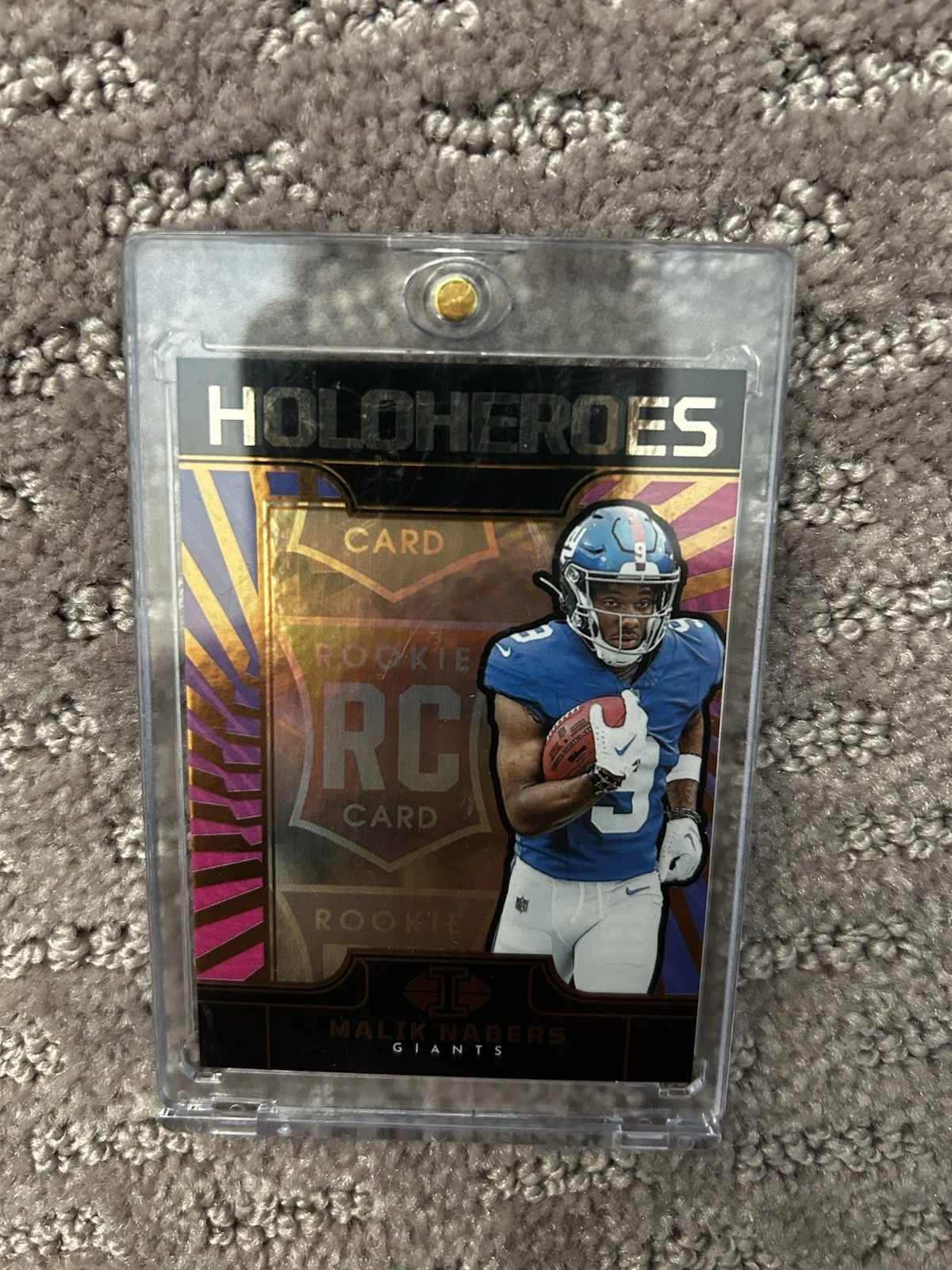 Malik Nabers Panini Illusions Holoheroes Rookies #11 Base
