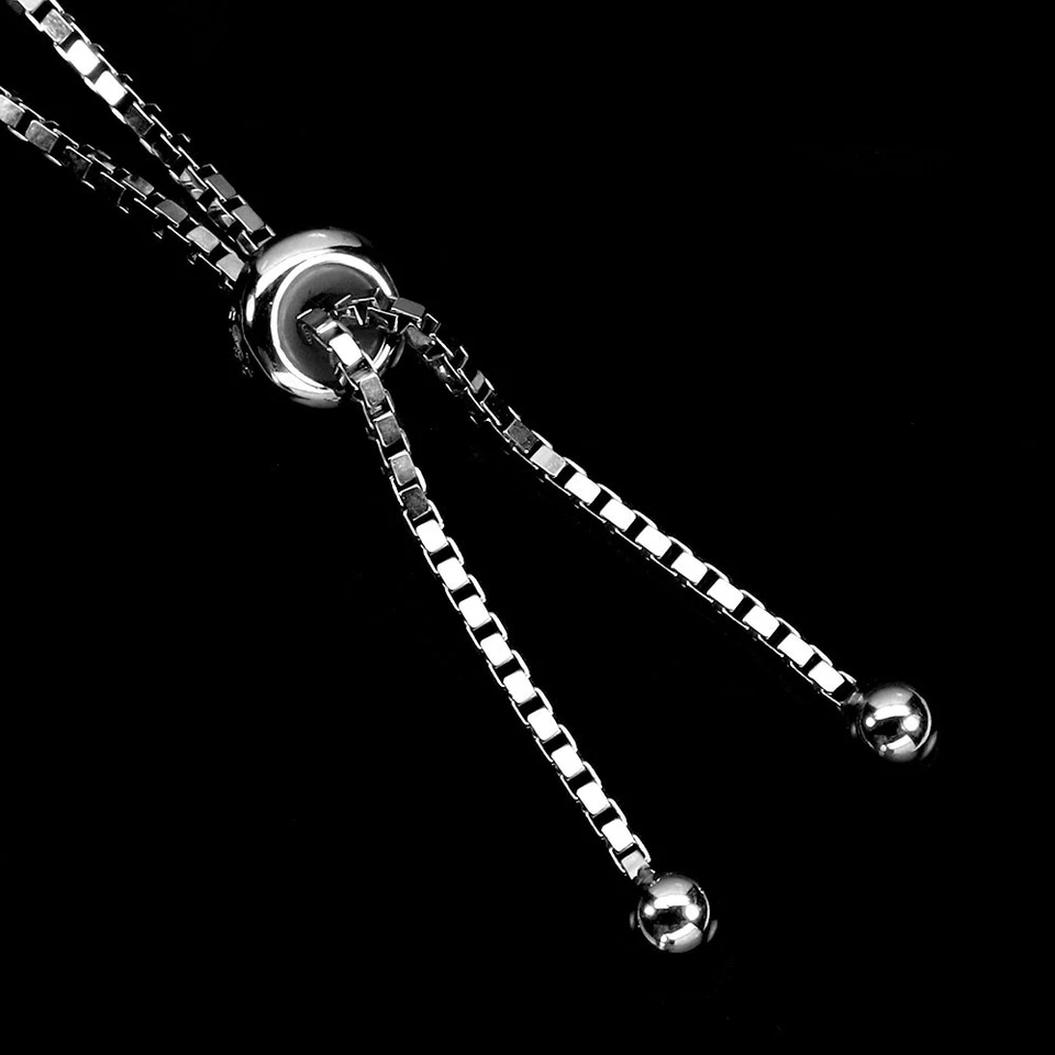 925纯银手链圆形坦桑石3毫米宝石首饰7英寸 — 第 3/4 张图片