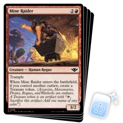 MINE RAIDER X4 Outlaws Of Thunder Junction OTJ Magic MTG MINT CARD