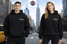 NEW Fear of God Essentials Black Hoodie  Size  M