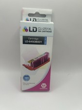 LD Ink CLI-251XL Magenta Ink Cartridge Replacement for Canon Printers New Sealed