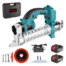 Cordless Grease Gun 10000PSI Brushless Power Grease Gun Kit with 5.0Ah Battery