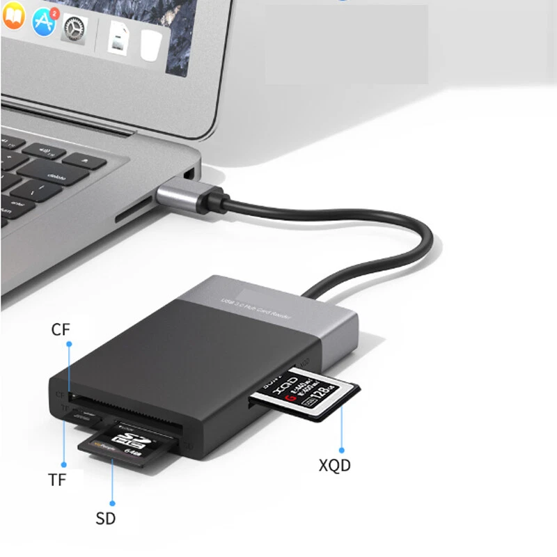 USB Hub USB Multi-function XQD/SD/TF card Reader Dock Station Splitter Adapter
