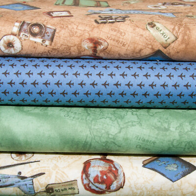 Weltreise Serie von Windham Fabric Patchwork Baumwollstoff