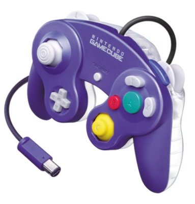 Used] Nintedo GameCube Dedicated Controller Violet & Clear Free