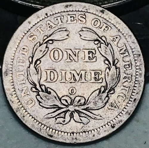 1841 O Seated Liberty Dime 10c Ungraded Choice 90% Silver US Coin CC21764