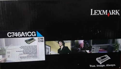 Lexmark C746A1CG, Original Cyan - Laser Toner Cartridge, C746 C748 * OVP