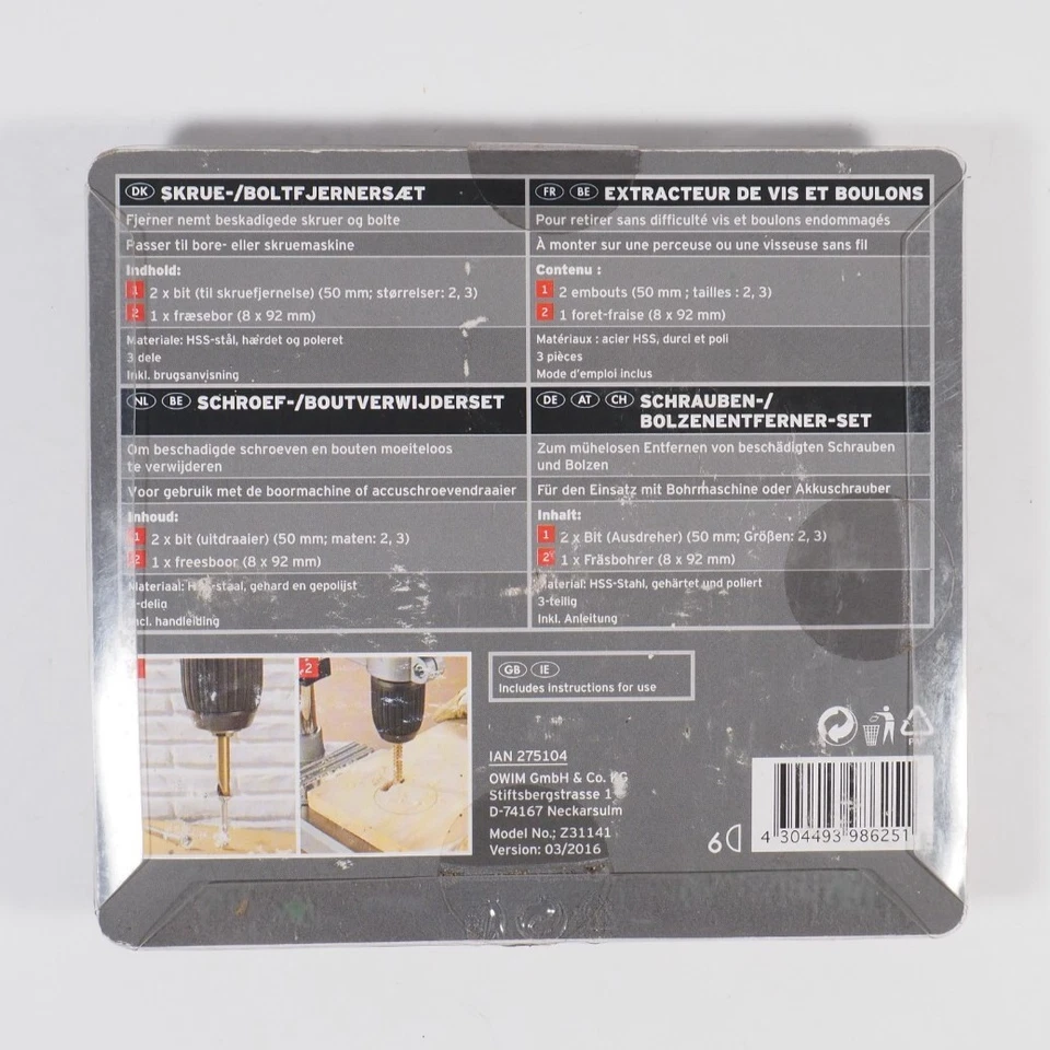 Powerfix Profi - Juego de removedor de tornillos y pernos Foto 2 de 2