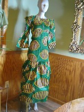 Binta Real Wax BintaRealWax Dress African Fabric Stretchy Dress Medium