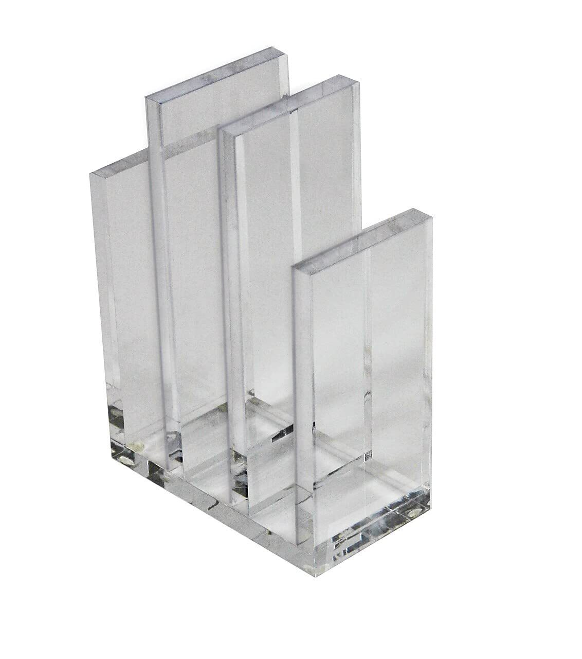 255035 Clear Acrylic Bookend and Desk File Sorter, File Folder Holder for Off...-image
