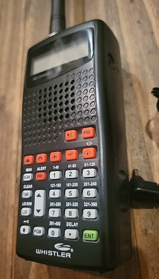 Whistler WS1010 Programable Handheld Police Radio & Charger NOAA Radio ...