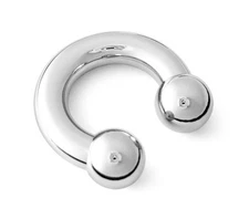 316L Surgical Steel Circular Barbell Horseshoe 4g 4 gauge