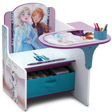 KIDS CHAIR DESK SET Disney Frozen II with Storage Bin Child Toddlers