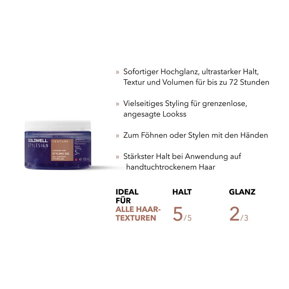 6x Goldwell StylesignXL Texture Lagoom Jam Styling Gel 200ml = 1,2 Liter Haargel - Bild 2 von 4