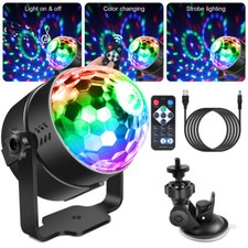 Disco Ball Light With Suction cup USB RGB LED DJ Light Party KTV with Remote
