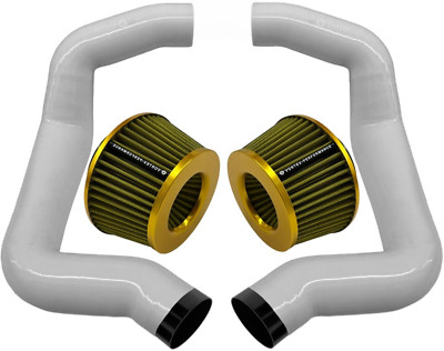 for BMW F90 M5 M8 G30 M550I Full Front Mount air intake - WHITE V2 GOAF
