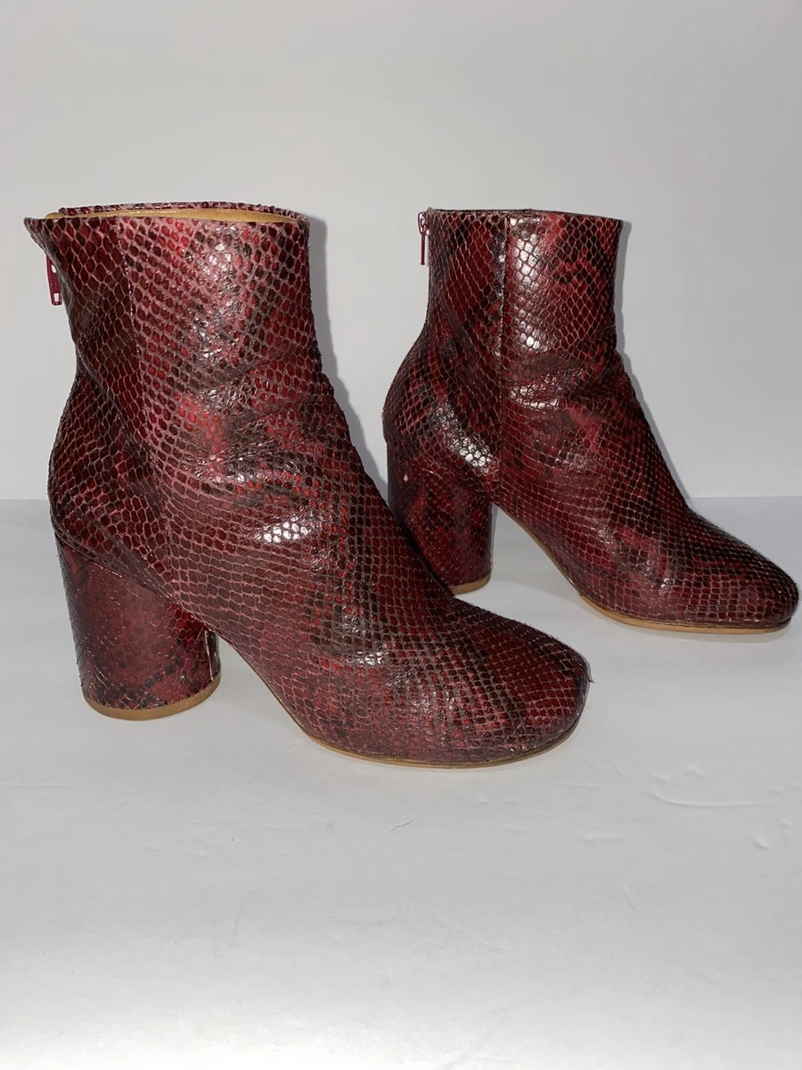 Maison margiela hotsell red boots