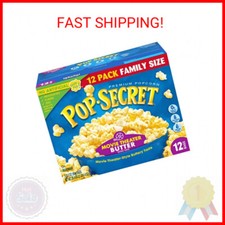 Pop Secret Microwave Popcorn, Movie Theater Butter, Flavor, 3 Oz Sharing Bags, 1