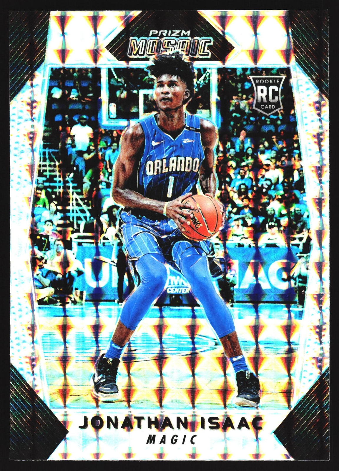 2017-18 Panini Mosiac Silver Prizm Jonathan Isaac Orlando Magic Rookie