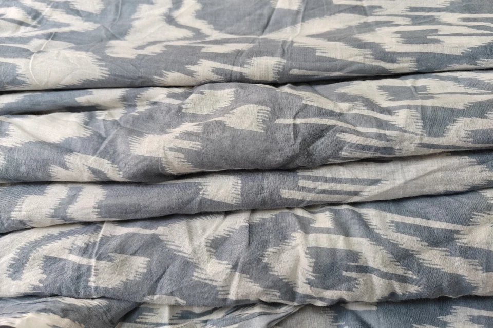 Indian Fabric Cotton Fabric By Yard Hand Block Print fabric Dressmaking Ikat Pri - Image 2 of 4