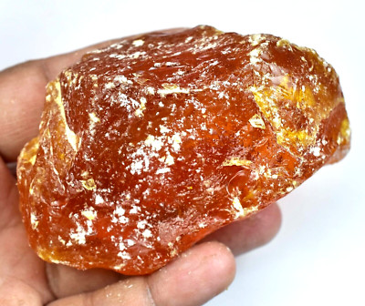 472.50 CT Natürlich Baltisch Karamellbonbon Ei Eigelb Bernstein Facettiert Rough