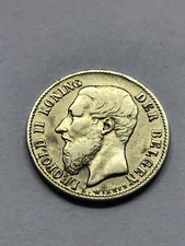 1899 Belgium 50 Centimes Silver VF #11873