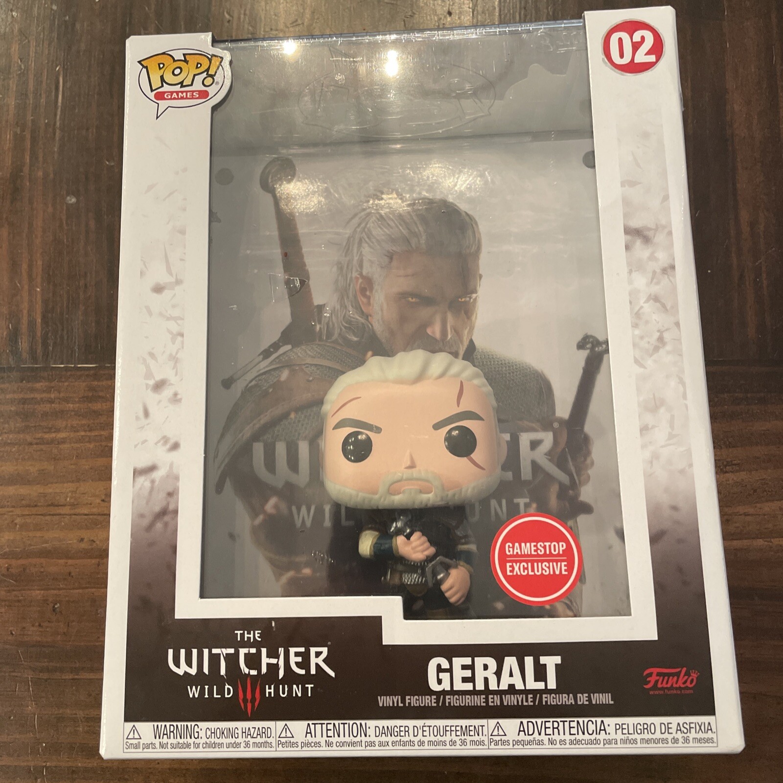 Sale Funko Pop! Video Game/Art/Movie Cover With Case: The Witcher - Geralt - Gamestop