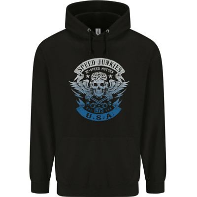 USA Speed Junkies Biker Motorrad Kinder Kapuzenpulli
