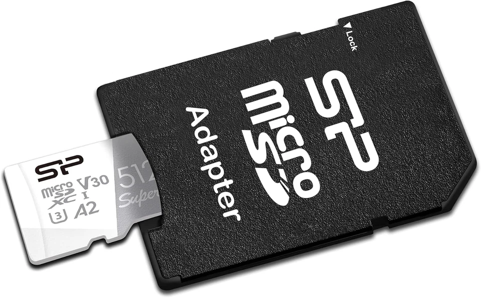 Silicon Power 512GB Superior Micro SDXC UHS-I (U3), V30 4K A2 with Adapter - Image 2 of 4
