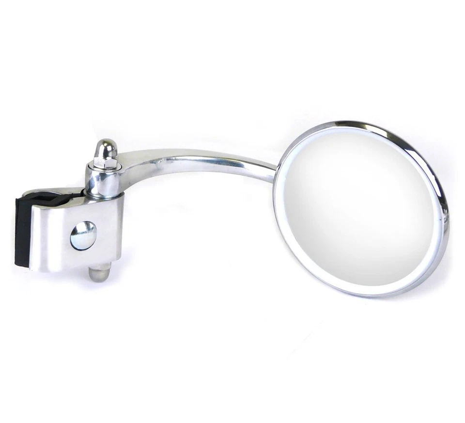 Round Clamp on Legshield Mirror | Vespa/ Lambretta Scooters for Right Hand Side - Image 2 of 4