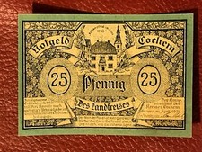GERMANY NOTEGOLD 50 PFENNIG 1920 BANKNOTE DES LANDFREISES #115B